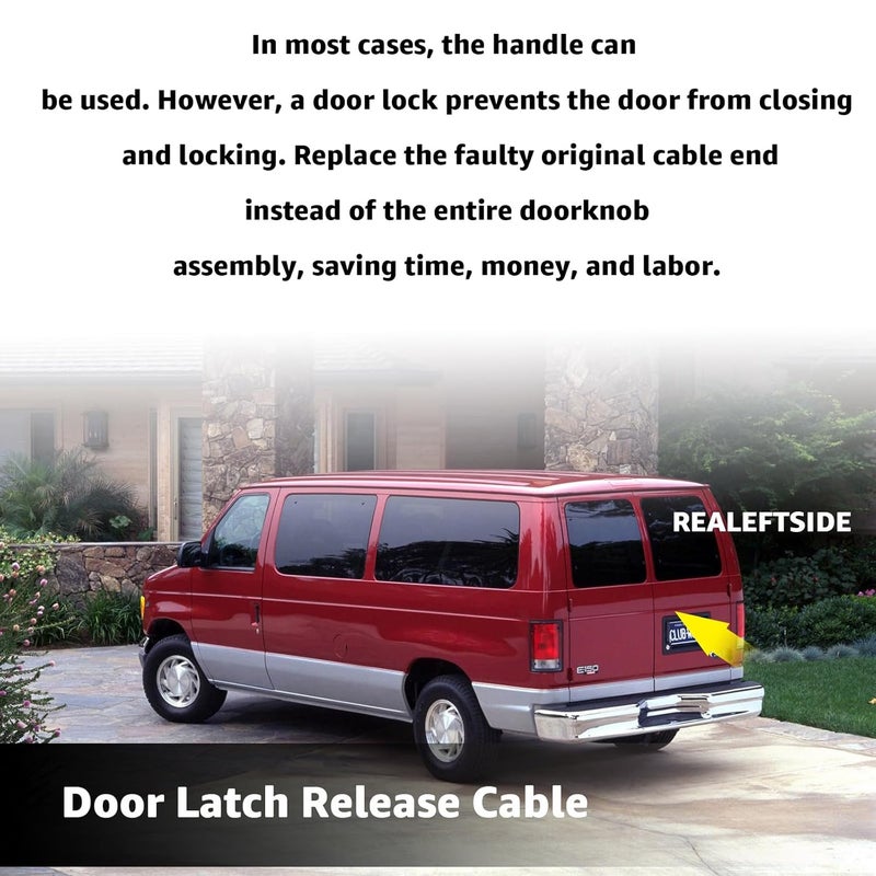 Sousery 2 Packs of Aftermarket Tailgate Cable for 1997-2002 Expedition Replaces F2UZ-15264A65-B F2UZ15264A65B Rear Door Latch Cable - Image 3
